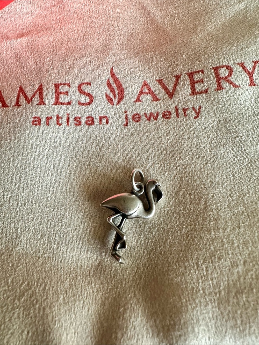 Retired James Avery 3D Flamingo Charm